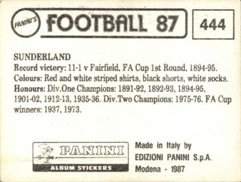 1986-87 Panini Football 87 (UK) #444 Team Group Back