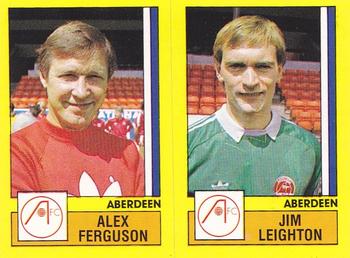 1986-87 Panini Football 87 (UK) #457 Alex Ferguson / Jim Leighton Front