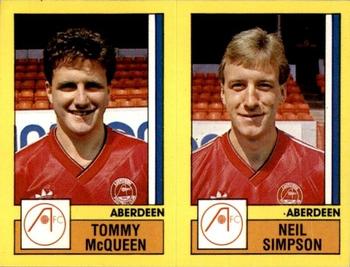 1986-87 Panini Football 87 (UK) #461 Tommy McQueen / Neil Simpson Front