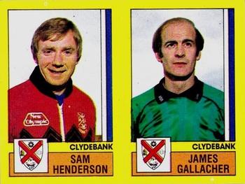 1986-87 Panini Football 87 (UK) #475 Sam Henderson / James Gallacher Front