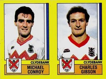 1986-87 Panini Football 87 (UK) #483 Michael Conroy / Charles Gibson Front