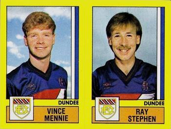1986-87 Panini Football 87 (UK) #492 Vince Mennie / Ray Stephen Front