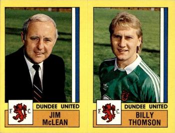 1986-87 Panini Football 87 (UK) #493 Jim McLean / Billy Thomson Front