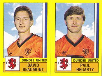 1986-87 Panini Football 87 (UK) #495 David Beaumont / Paul Hegarty Front