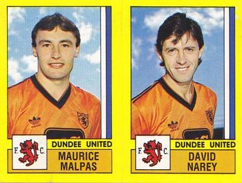 1986-87 Panini Football 87 (UK) #496 Maurice Malpas / David Narey Front