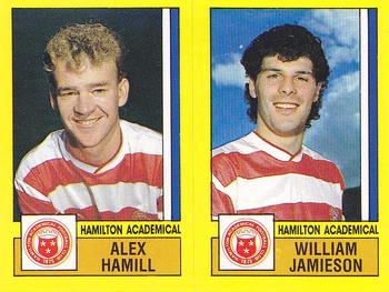 1986-87 Panini Football 87 (UK) #514 Alex Hamill / William Jamieson Front