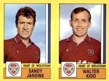 1986-87 Panini Football 87 (UK) #523 Sandy Jardine / Walter Kidd Front