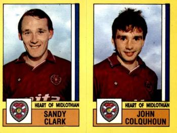 1986-87 Panini Football 87 (UK) #527 Sandy Clark / John Colquhoun Front
