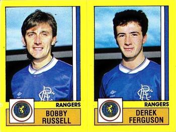 1986-87 Panini Football 87 (UK) #553 Bobby Russell / Derek Ferguson Front