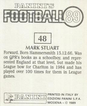 1988-89 Panini Football 89 (UK) #48 Mark Stuart Back