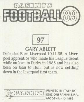 1988-89 Panini Football 89 (UK) #97 Gary Ablett Back
