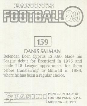 1988-89 Panini Football 89 (UK) #159 Danis Salman Back