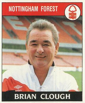 1988-89 Panini Football 89 (UK) #214 Brian Clough Front