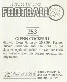 1988-89 Panini Football 89 (UK) #253 Glenn Cockerill Back