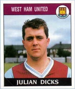 1988-89 Panini Football 89 (UK) #283 Julian Dicks Front