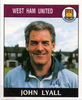 1988-89 Panini Football 89 (UK) #284 John Lyall Front