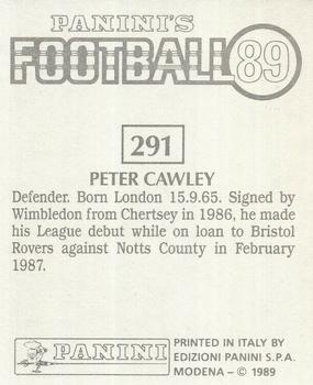 1988-89 Panini Football 89 (UK) #291 Peter Cawley Back