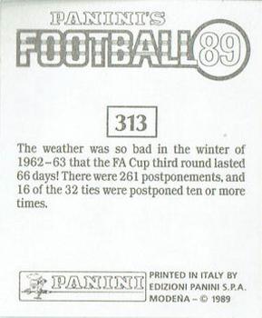1988-89 Panini Football 89 (UK) #313 Action Art Back