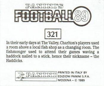 1988-89 Panini Football 89 (UK) #321 Action Art Back