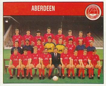 1988-89 Panini Football 89 (UK) #337 Aberdeen Team Group Front