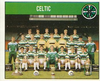1988-89 Panini Football 89 (UK) #347 Celtic Team Group Front