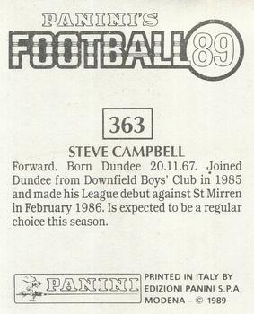 1988-89 Panini Football 89 (UK) #363 Steve Campbell Back