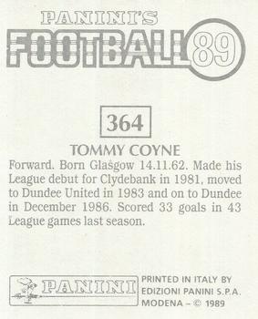 1988-89 Panini Football 89 (UK) #364 Tommy Coyne Back