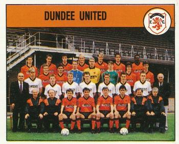 1988-89 Panini Football 89 (UK) #377 Dundee United Team Group Front
