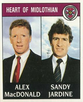 1988-89 Panini Football 89 (UK) #412 Alex MacDonald / Sandy Jardine Front