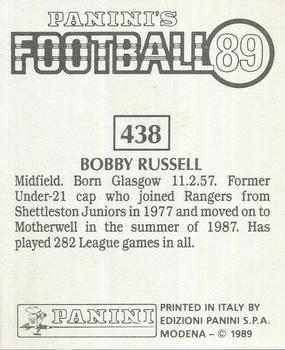 1988-89 Panini Football 89 (UK) #438 Bobby Russell Back