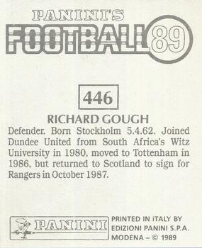 1988-89 Panini Football 89 (UK) #446 Richard Gough Back
