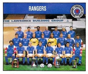 1988-89 Panini Football 89 (UK) #457 Rangers Team Group Front
