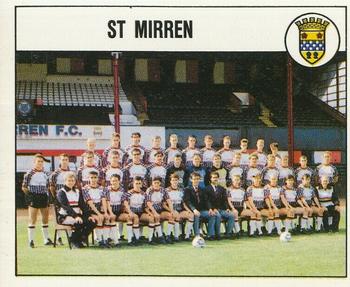 1988-89 Panini Football 89 (UK) #467 St. Mirren Team Group Front