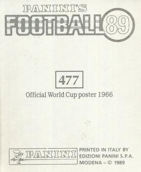 1988-89 Panini Football 89 (UK) #477 England 1966 Back