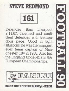 1989-90 Panini Football 90 (UK) #161 Steve Redmond Back
