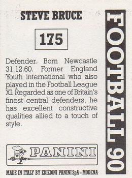 1989-90 Panini Football 90 (UK) #175 Steve Bruce Back