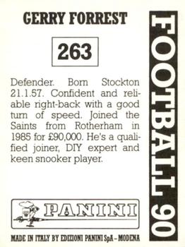 1989-90 Panini Football 90 (UK) #263 Gerry Forrest Back
