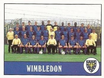 1989-90 Panini Football 90 (UK) #299 Wimbledon Team Front