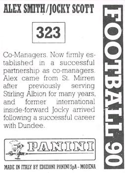 1989-90 Panini Football 90 (UK) #323 Alex Smith / Jocky Scott Back