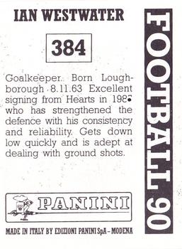 1989-90 Panini Football 90 (UK) #384 Ian Westwater Back