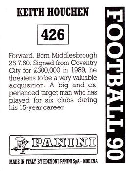 1989-90 Panini Football 90 (UK) #426 Keith Houchen Back