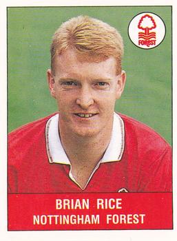 1990-91 Panini Football 91 (UK) #244 Brian Rice Front