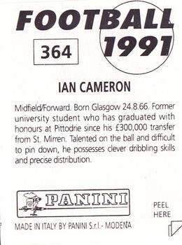 1990-91 Panini Football 91 (UK) #364 Ian Cameron Back