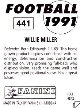 1990-91 Panini Football 91 (UK) #441 Willie Miller Back