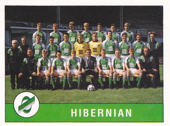 1990-91 Panini Football 91 (UK) #446 Hibernian Team Group Front