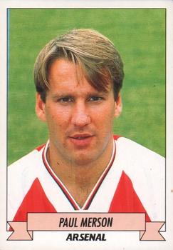 1992-93 Panini Football '93 (England) #9 Paul Merson Front