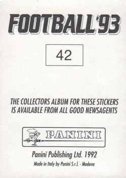 1992-93 Panini Football '93 (England) #42 Paul Elliott Back