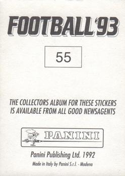 1992-93 Panini Football '93 (England) #55 Lloyd McGrath Back