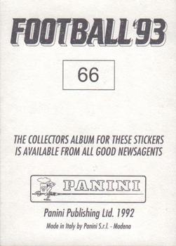 1992-93 Panini Football '93 (England) #66 Eric Young Back