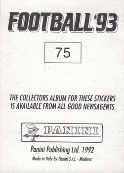 1992-93 Panini Football '93 (England) #75 Gary Ablett Back